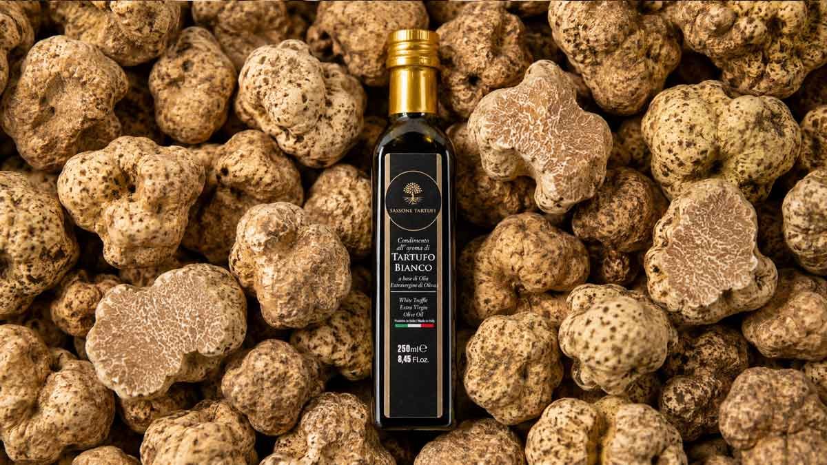 Aceite oliva de trufa blanca virgen extra
